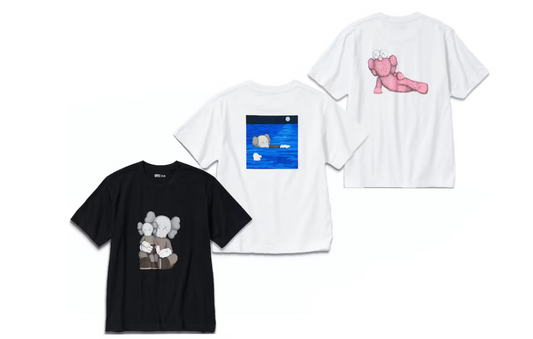 KAWS x Uniqlo UT Short Sleeve Graphic T-shirt Set (Asia Sizing) White/Black