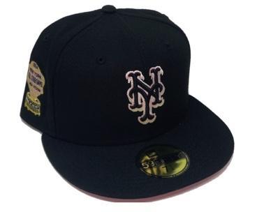 NEW YORK METS 1964 ALL STAR GAME BLACK PINK BRIM NEW ERA FITTED HAT