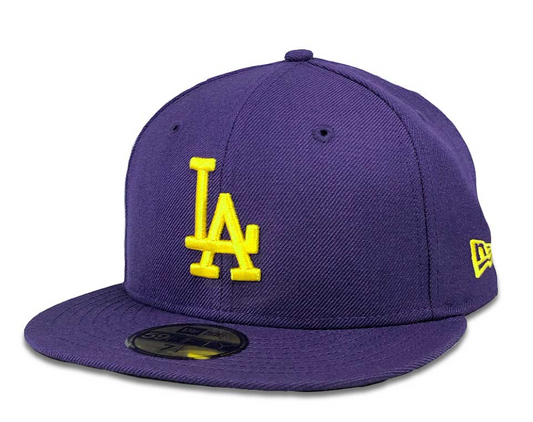 Hat Club Exclusive Los Angeles Dodgers New Era 59Fifty World Series 2020 Purple/Gold