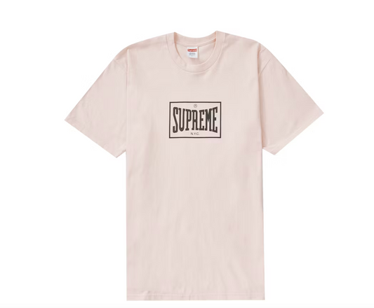 Supreme Warm Up Tee Pale Pink