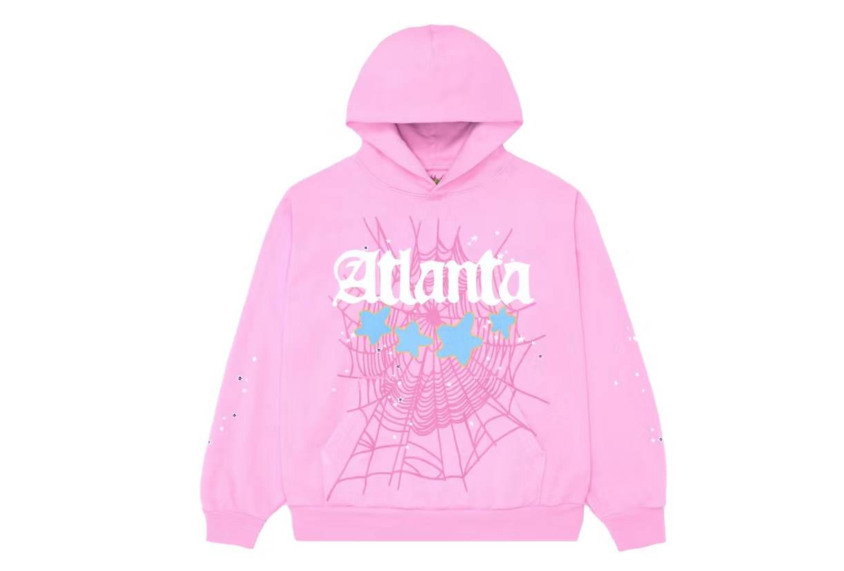 Sp5der Atlanta Hoodie Pink