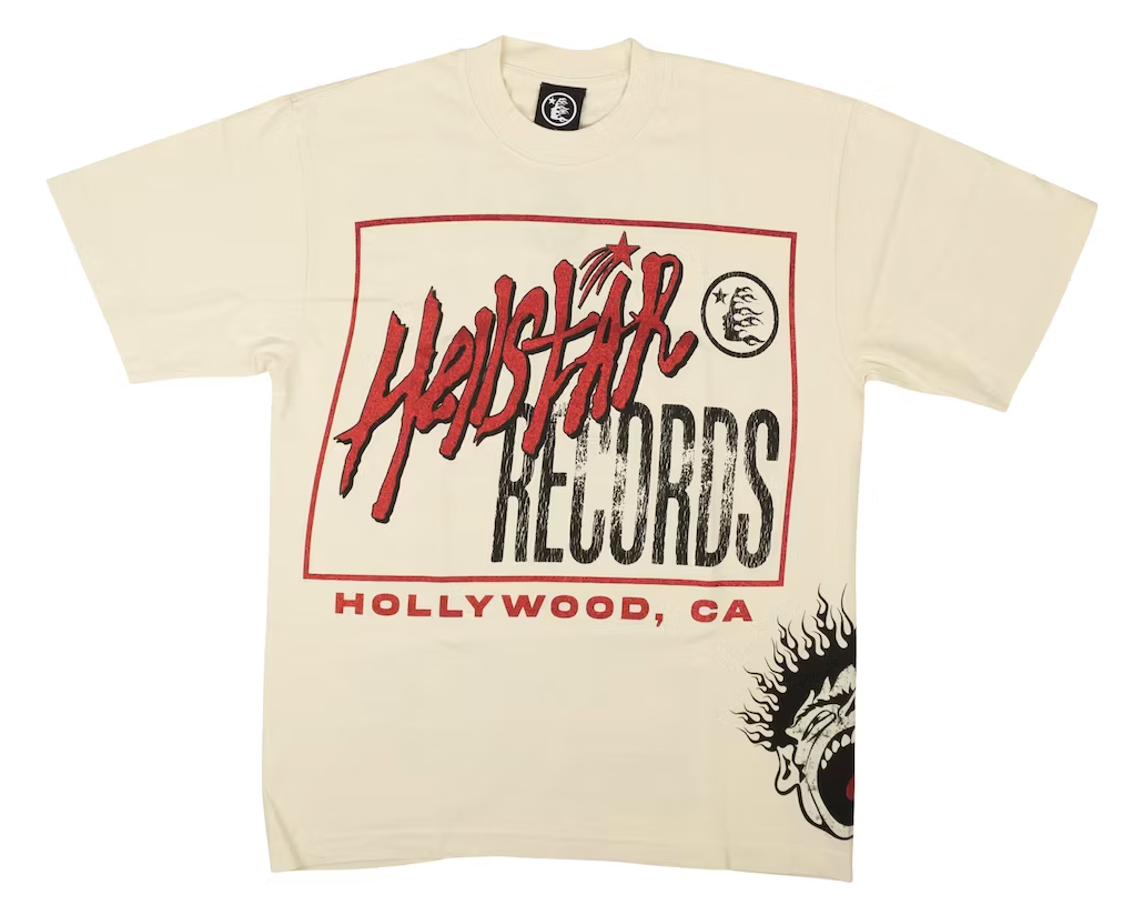 Hellstar Records T-shirt Off-White