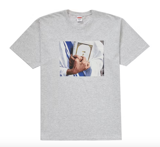 Supreme Bible Tee Ash Grey