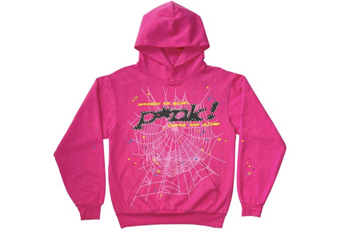 Sp5der P*NK Hoodie Pink