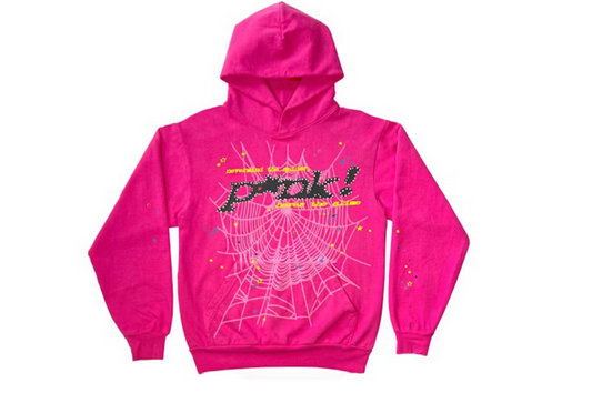 Sp5der P*NK Hoodie Pink