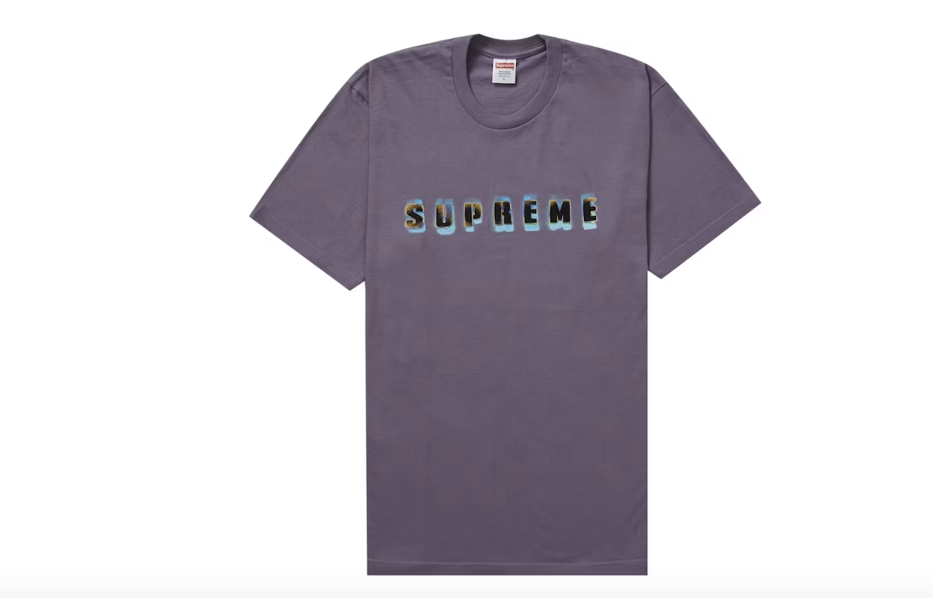 Supreme Stencil Tee Dusty Purple