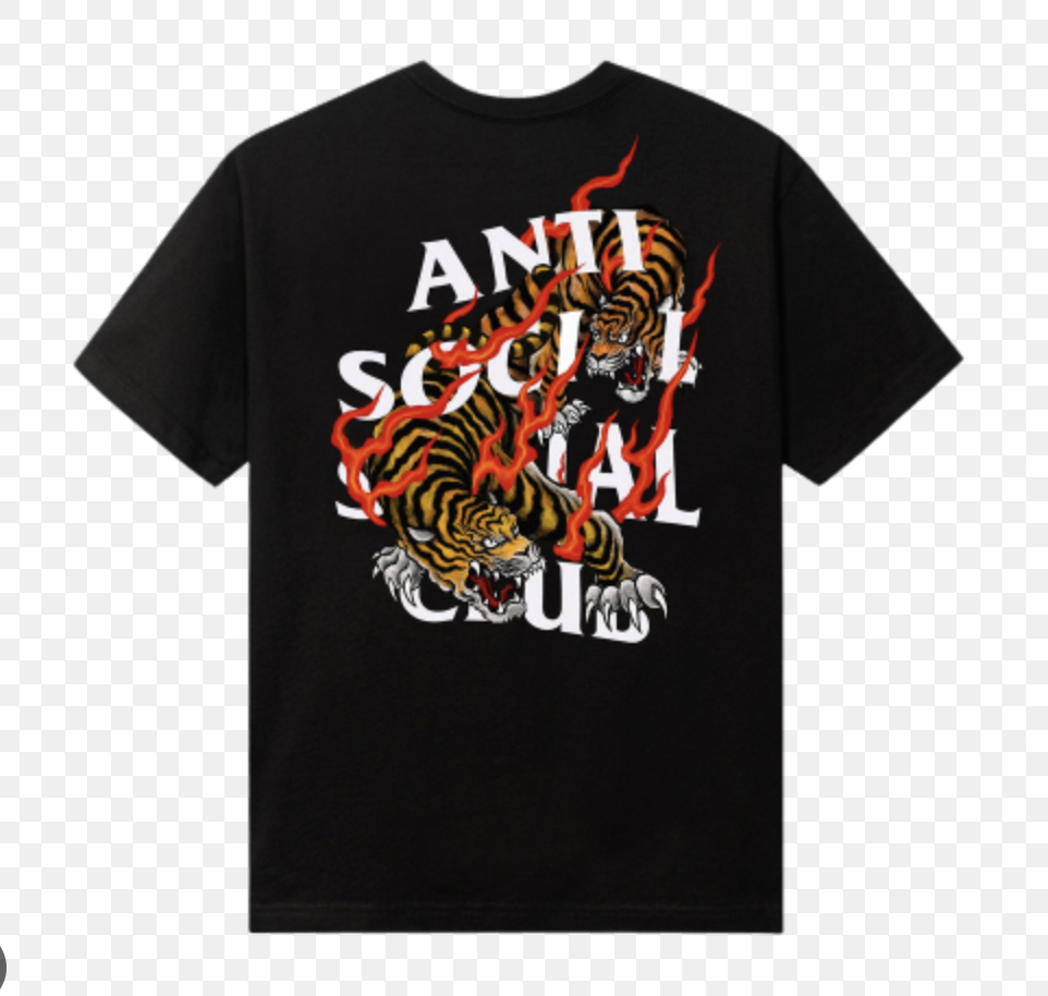 Tiger Blood Black Tee Anti Social Social Club