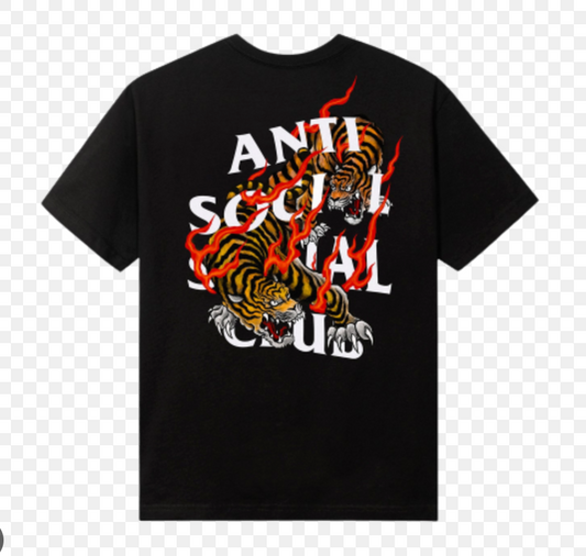 Tiger Blood Black Tee Anti Social Social Club