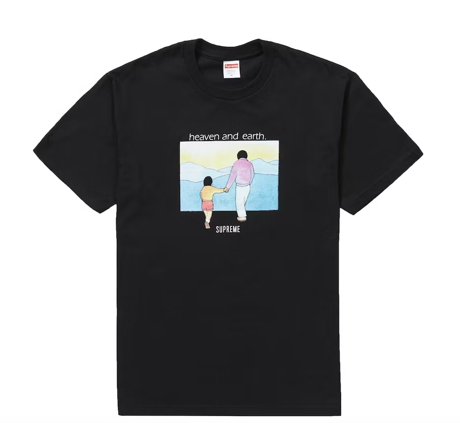 Supreme Heaven And Earth Tee Black