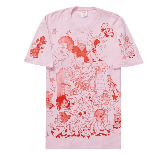 Supreme Downtown Tee Light Pink