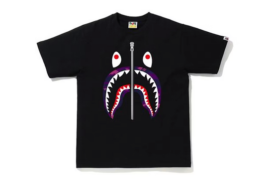 BAPE Color Camo Shark T-Shirt Black/Purple