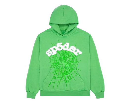 Sp5der Web Hoodie Slime Green