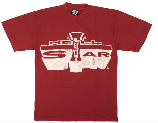 Hellstar Jesus Emblem T-shirt Red