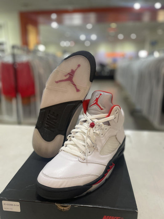 Jordan 5 Retro Fire Red Silver Tongue (2020) (Pre-Owned)