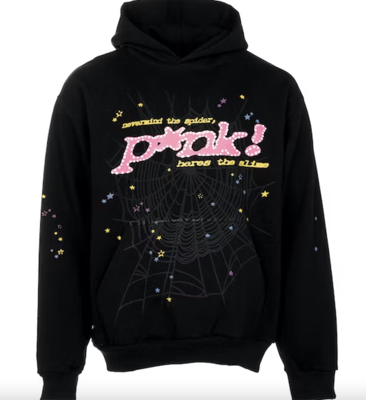 Sp5der P*NK Hoodie Black