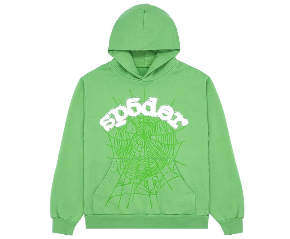 Sp5der Web Hoodie Slime Green