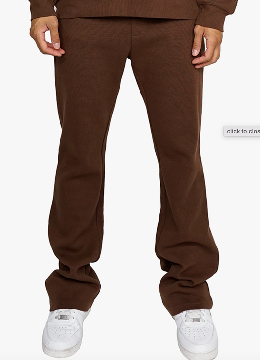 THERMAL FLARE PANTS BROWN