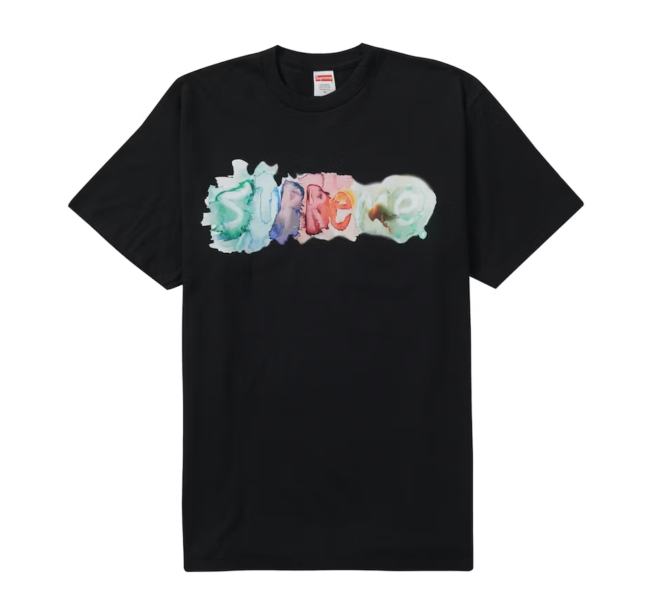 Supreme Watercolor Tee Black