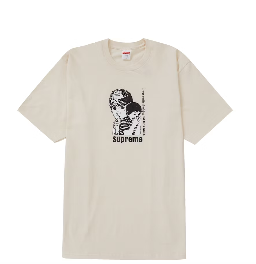 Supreme Freaking Out Tee Natural