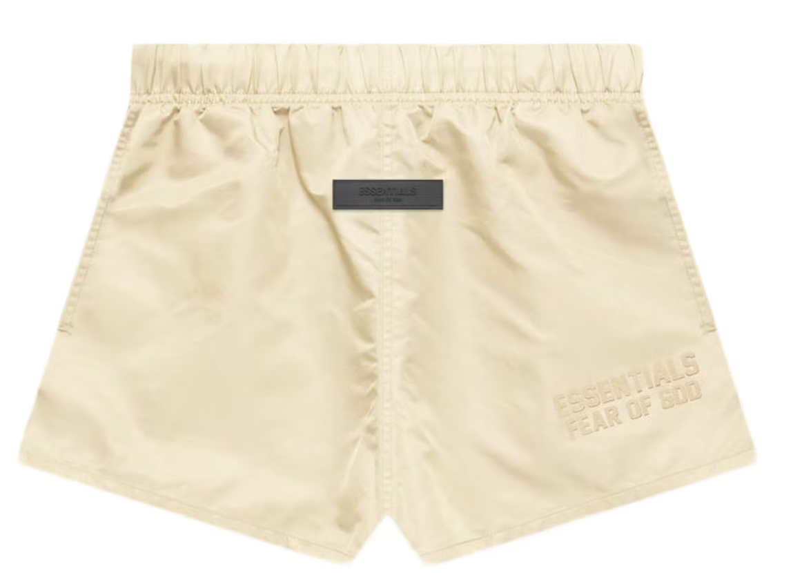 Fear of God Essentials Nylon Running Shorts Egg Shell