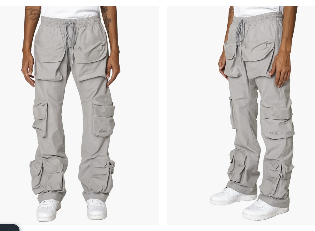 EPTM BULLET CARGO PANTS-SILVER