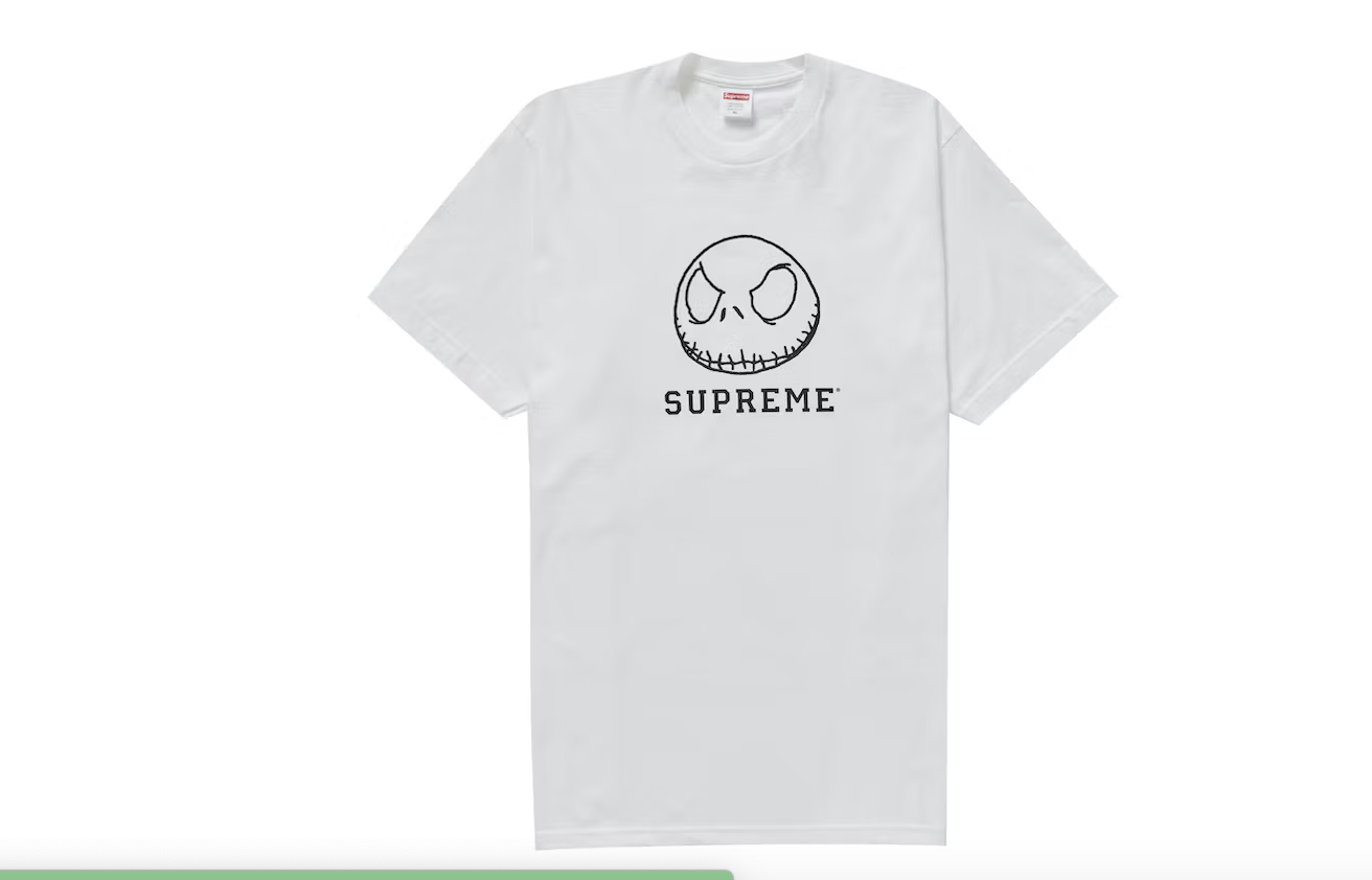 Supreme Skeleton Tee (FW23) White