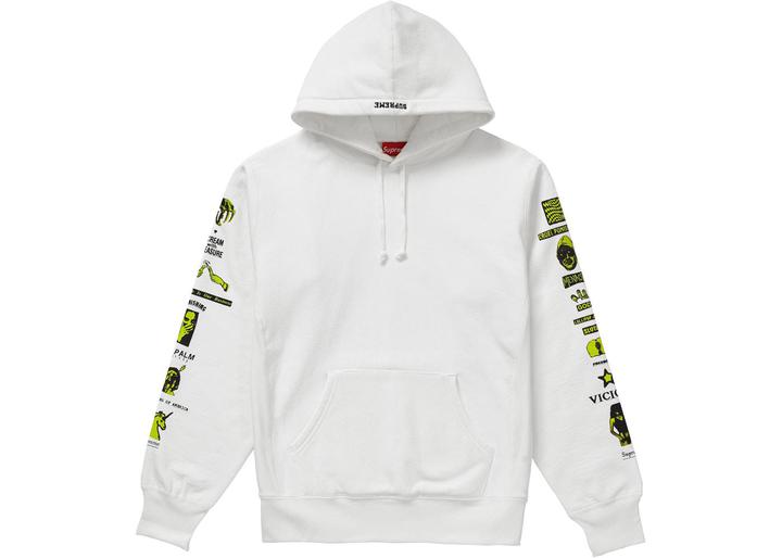 Supreme Menace Hooded Sweatshirt White