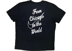 Virgil Abloh MCA NikeLab Chicago to the World Tee Black