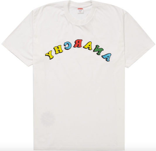 Supreme Jamie Reid Anarchy Tee White