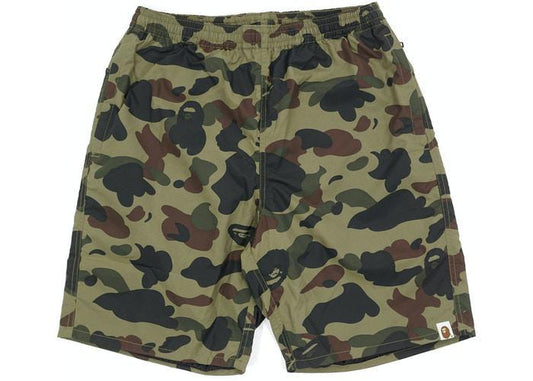 BAPE 1st Camo Beach Shorts Green