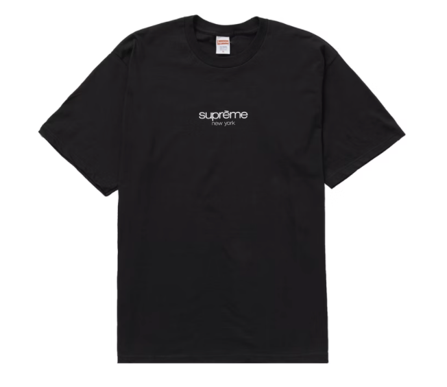 Supreme Classic Logo Tee Black