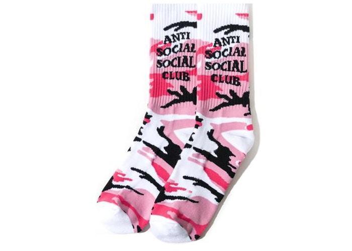 Anti Social Social Club Russia Socks Pink Camo