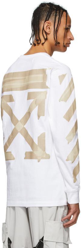 Off-White White Tape Arrows Long Sleeve T-Shirt