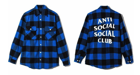 Anti Social Social Club Blue Flannel