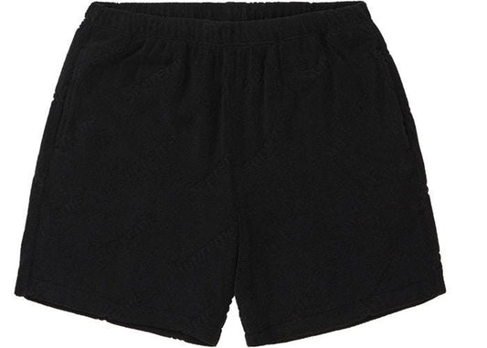 Terry Jacquard Logo Short Black