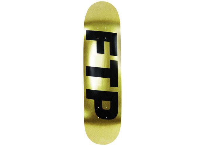 FTP Logo Skateboard Deck Gold