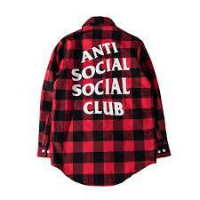 Anti Social Social Club Red Flannel