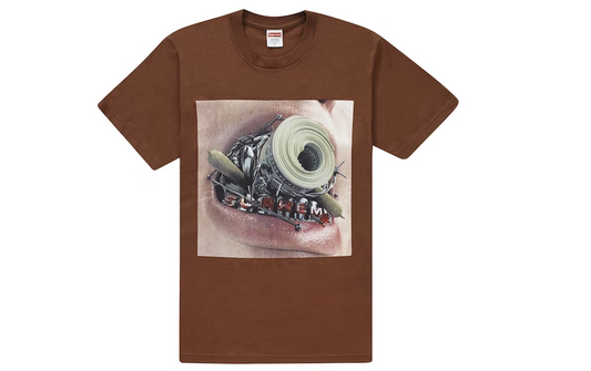 Supreme Braces Tee Brown