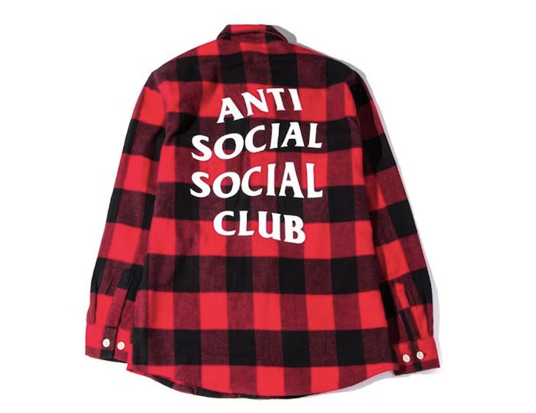 Anti Social Social Club No Expectations Flannel Black/Red