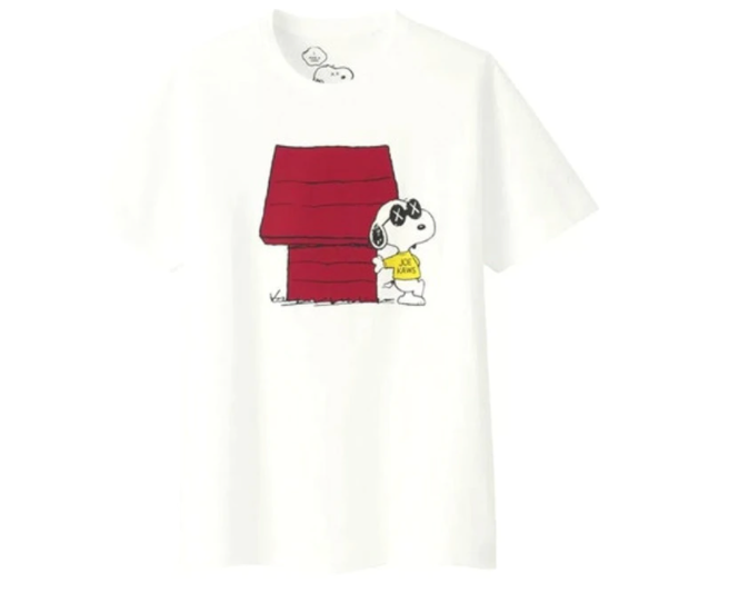 KAWS x Uniqlo x Peanuts Joe Kaws Doghouse Tee (Japanese Sizing) White