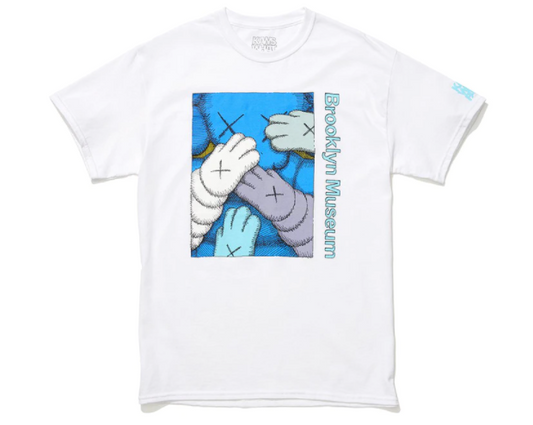 KAWS Brooklyn Museum URGE T-shirt White/Cyan