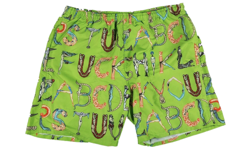 Supreme Alphabet Water Short Lime