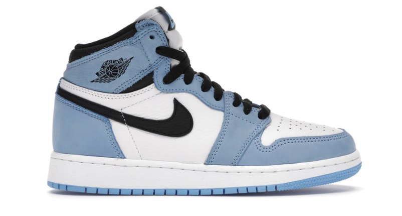 Jordan 1 Retro High White University Blue Black (GS)