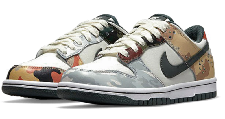 Nike Dunk Low Sail Multi-Camo (GS)