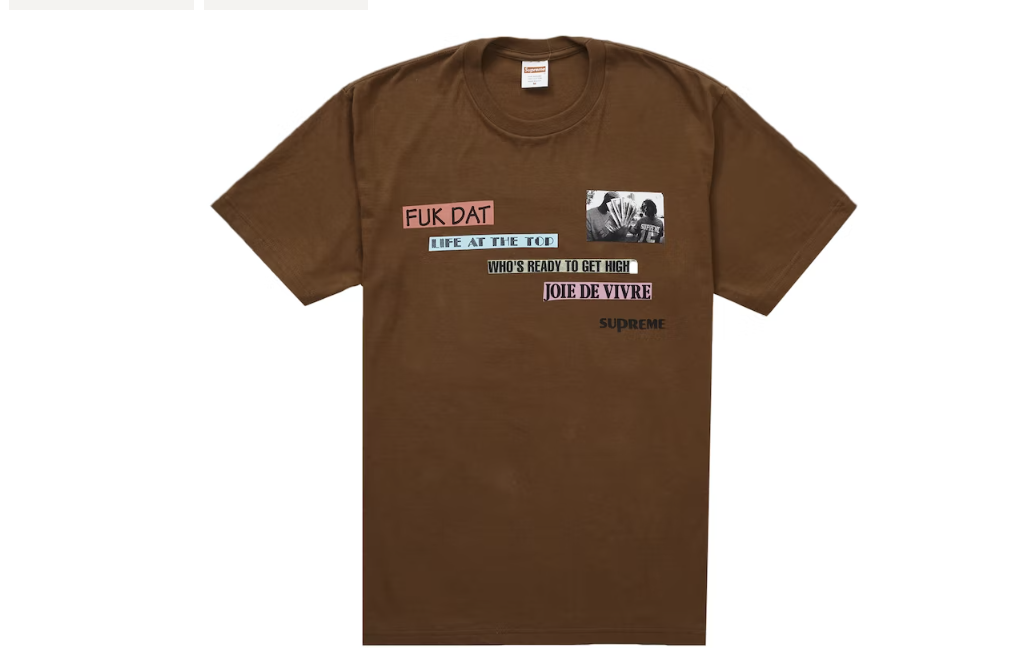 Supreme Joie De Vivre Tee Brown