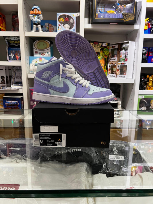 Jordan 1 Mid Purple Aqua Pre-Owned