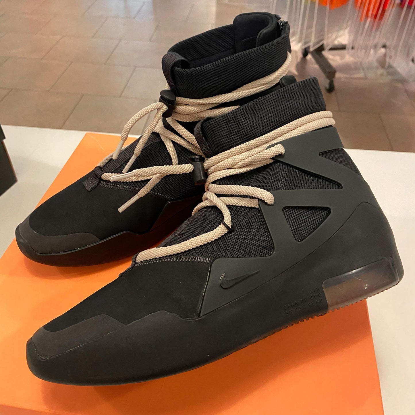 Nike Air Fear of God 1 Triple Black PreOwned