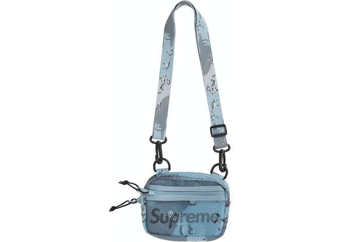 Supreme Small Shoulder Bag (SS20) Blue Chocolate Chip Camo