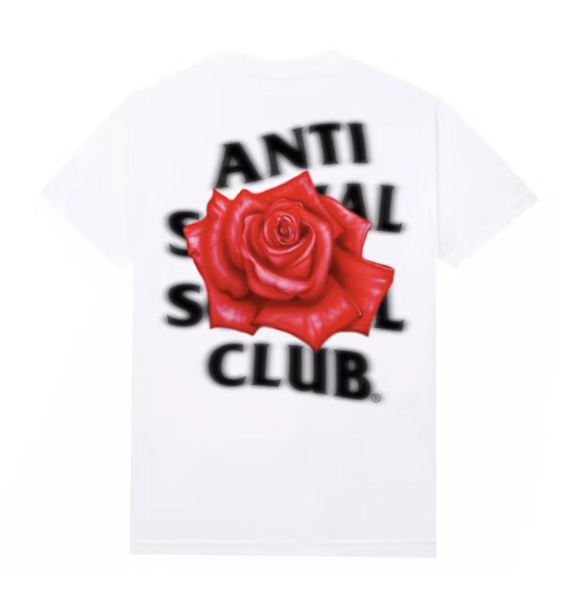 Anti Social Social Club Roses Are Red Tee White