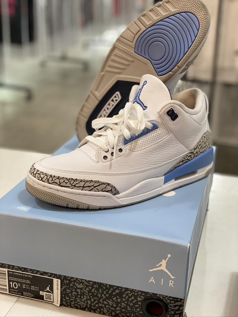 Jordan 3 Retro UNC (2020) - CT8532 104 (Pre-owned)